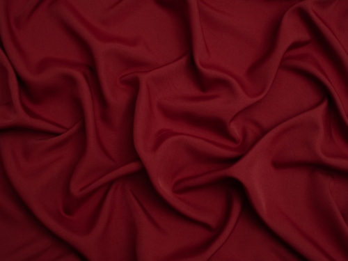 Minerva Core Range Soft Touch Crepe Fabric Red Brown