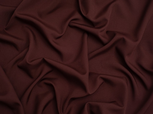 Minerva Core Range Soft Touch Crepe Fabric Mahogany