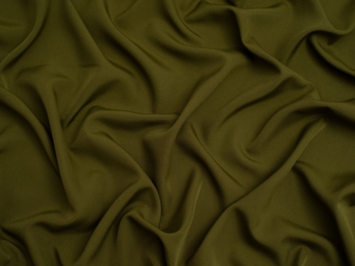 Minerva Core Range Soft Touch Crepe Fabric Warm Olive
