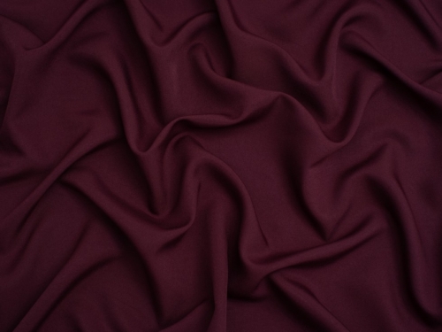 Minerva Core Range Soft Touch Crepe Fabric Dark Plum