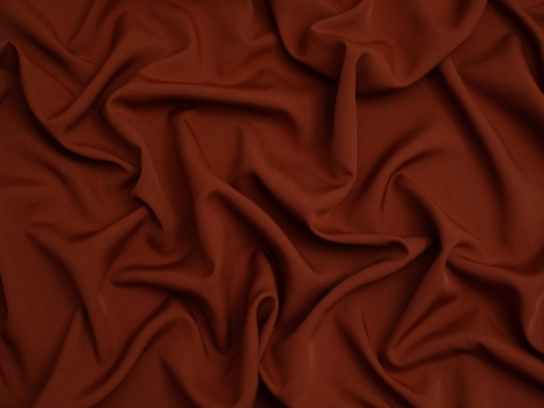 Minerva Core Range Soft Touch Crepe Fabric Deep Ginger