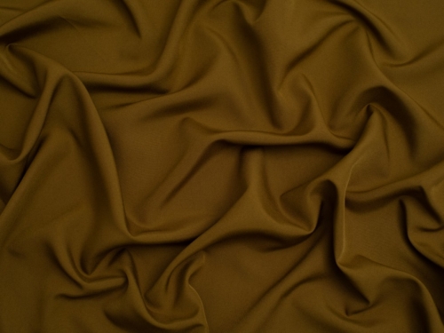 Minerva Core Range Soft Touch Crepe Fabric Khaki Gold