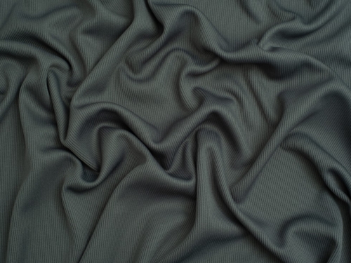 Minerva Core Range 2x2 Polyester Rib Stretch Knit Fabric Airforce Blue