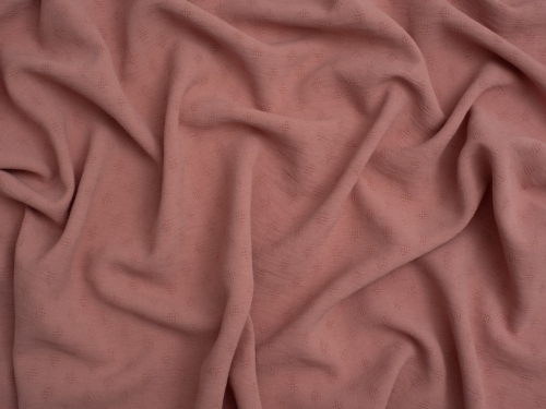Minerva Core Range Dobby Ocean Washed Stretch Woven Crepe Fabric Dusty Pink