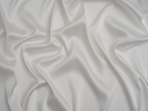 Super Stretch Woven Charmeuse Silky Satin Fabric Ivory