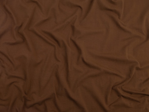 Minerva Core Range Heavy Cotton Jersey Stretch Knit Fabric Mid Brown