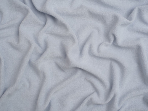 Minerva Core Range One Sided Cotton Towelling Fabric Light Blue