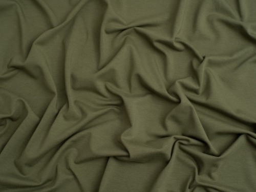 Minerva Core Range Baby Soft Cotton Jersey Stretch Knit Fabric Bottle Green