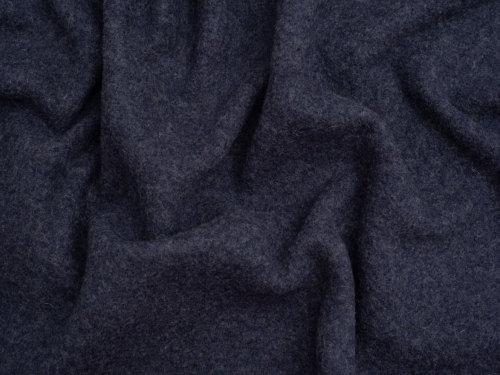 Minerva Core Range 100% Pure Boiled Wool Coating Fabric Melange Cadbury Purple