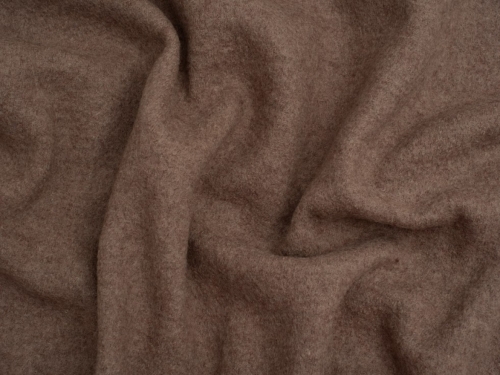 Minerva Core Range 100% Pure Boiled Wool Coating Fabric Melange Taupe