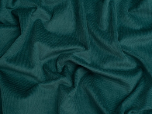 Minerva Core Range 16 Wale Stretch Woven Needlecord Fabric Peacock