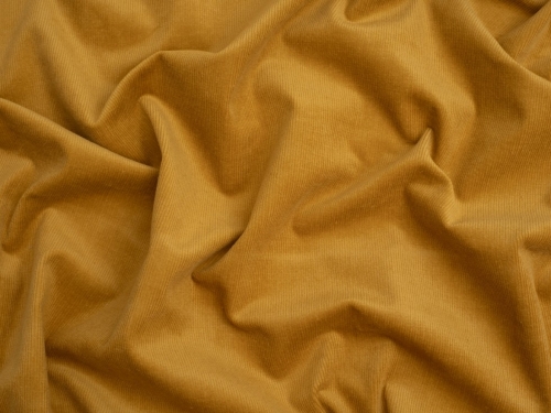 Minerva Core Range 16 Wale Stretch Woven Needlecord Fabric Ochre
