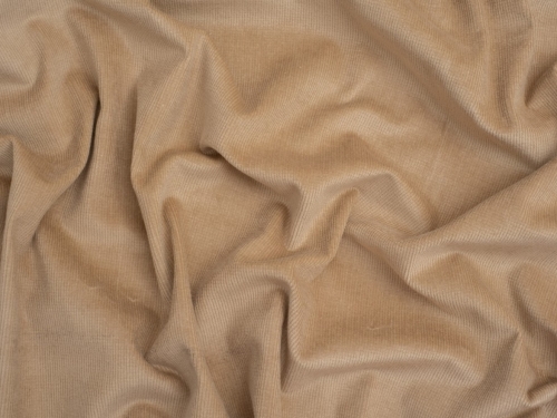 Minerva Core Range 16 Wale Stretch Woven Needlecord Fabric Beige