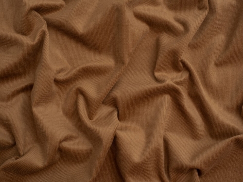 Minerva Core Range 16 Wale Stretch Woven Needlecord Fabric Camel