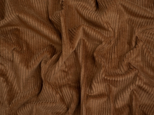 Minerva Core Range 6 Wale Stretch Woven Jumbo Cord Fabric Camel