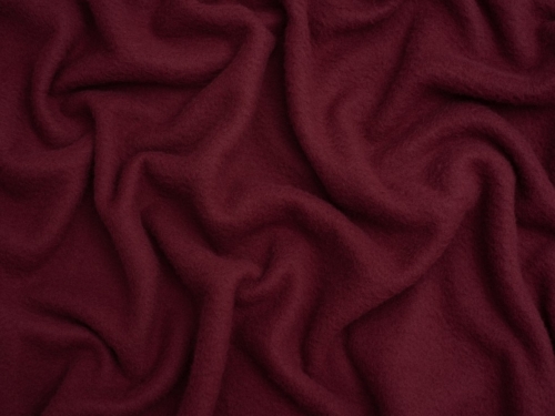 Minerva Core Range Brushed Microfleece Fabric Dark Red