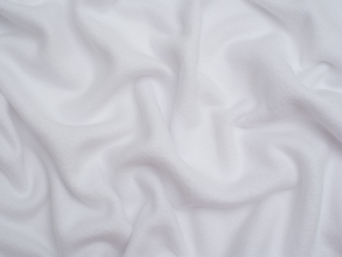 Minerva Core Range Brushed Microfleece Fabric White