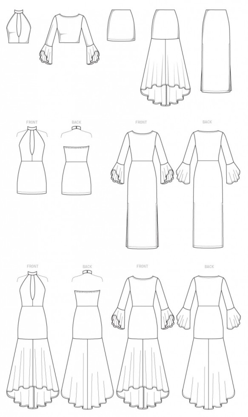 mccalls a line dress pattern McCall's 4440 Fitted Bodice A-line Dresses