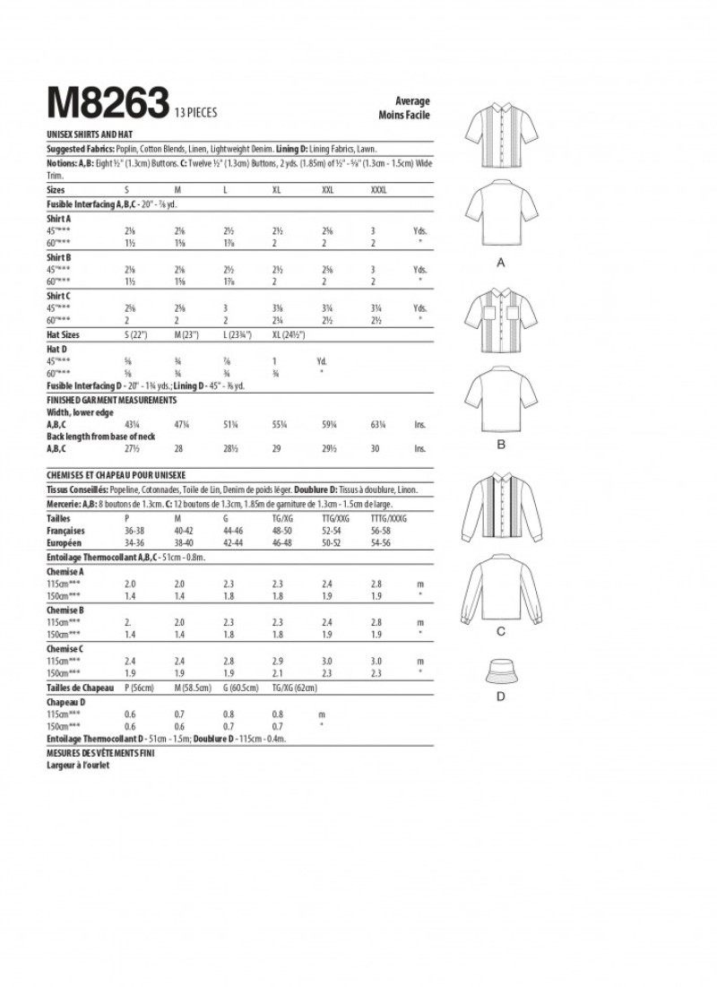 McCalls Paper Sewing Pattern 8263 | Minerva
