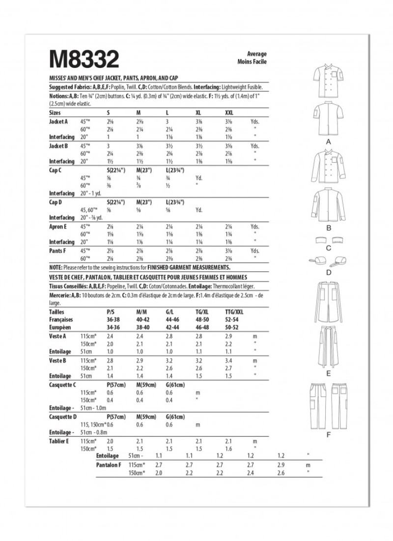 McCalls Paper Sewing Pattern 8332 | Minerva