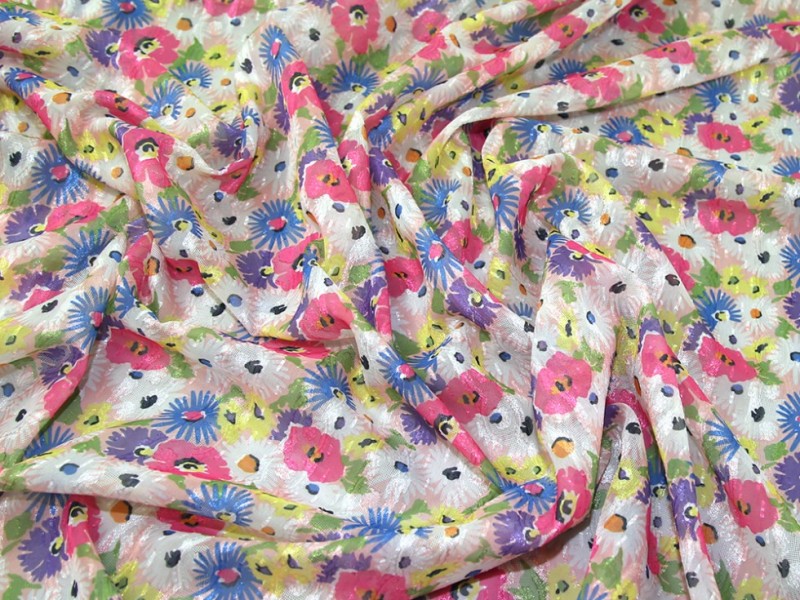 Art Gallery Fabrics Hazy Daisies 100% Cotton Poplin Fabric Glow