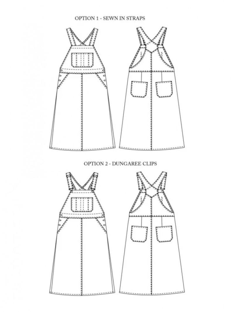 Merchant and Mills Paper Sewing Pattern Margo Pinafore Dress | Minerva