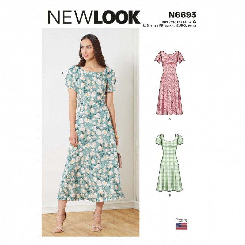 new look dress patterns for ladies RH1512  1949 "New Look" Cocktail Dresses sewing pattern