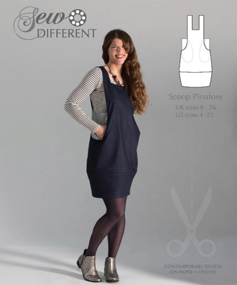 knee length dresses for ladies The Penny Pinafore sewing pattern (for teens and women)- PDF  Kitschy Coo