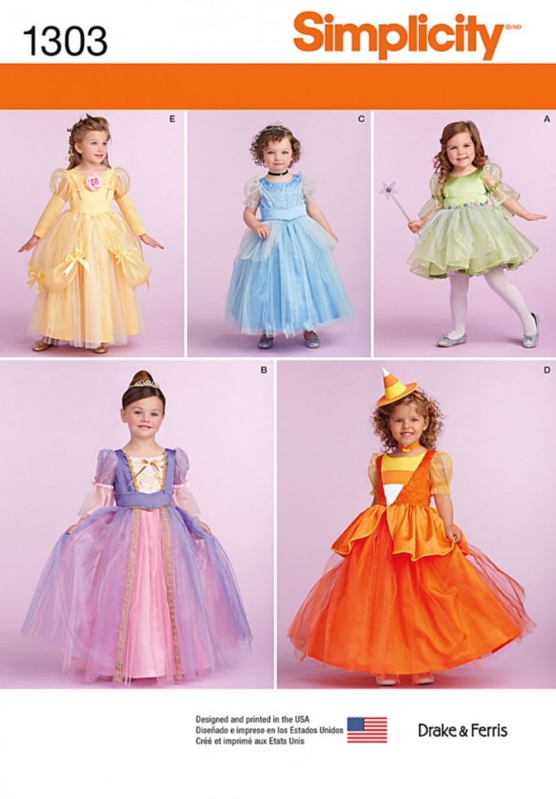 Patrón De Costura Simplicity 0656 Para Vestidos De Madre E Hija (Tallas 6-24 Meses Y 3-8 Años)