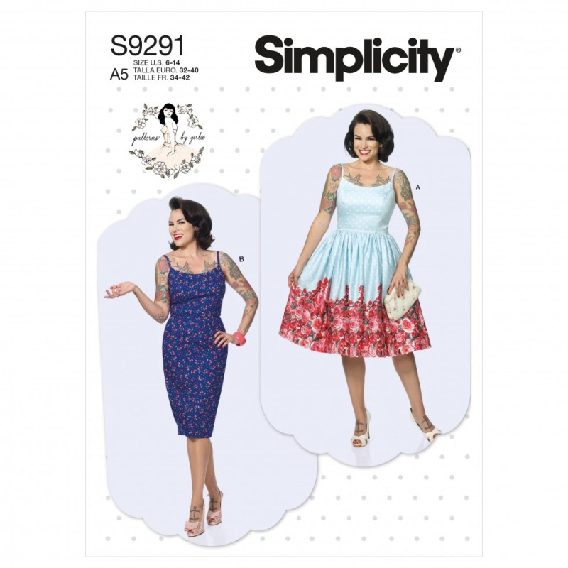 dress patterns simplicity 1955 Simplicity 1427 Vintage Dress Pattern 41 Inch Bust – Modig main image 0