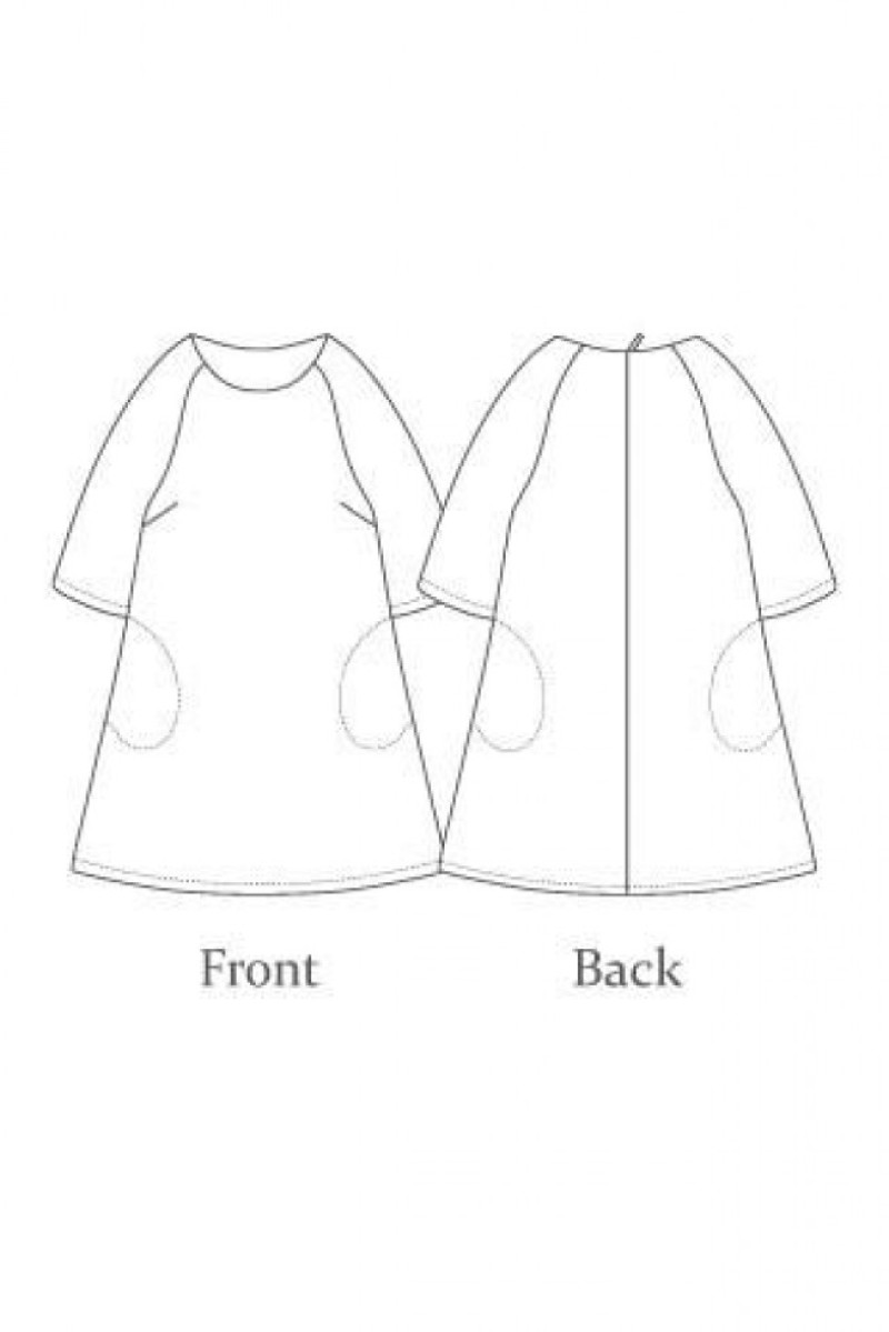 The Avid Seamstress Paper Sewing Pattern The Raglan Dress | Minerva