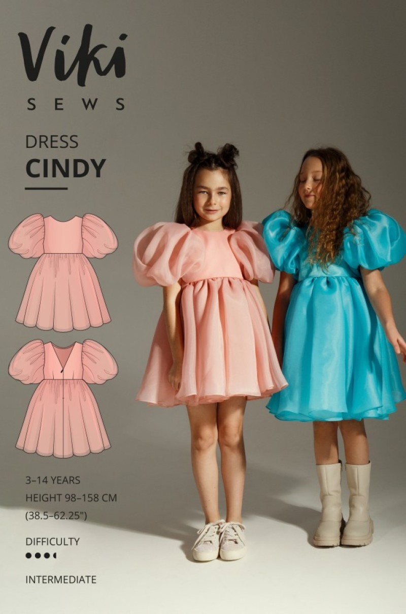 Vikisews Paper Sewing Pattern Cindy Dress | Minerva