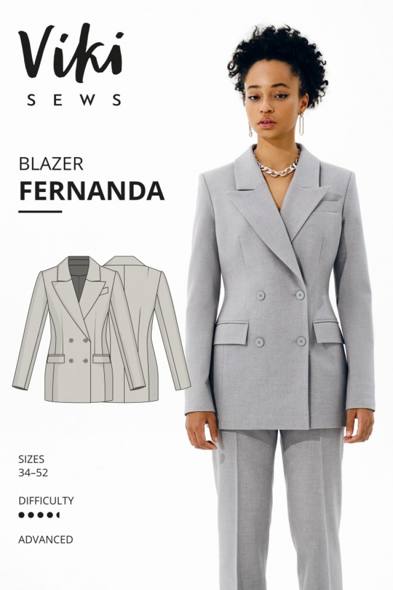 Vikisews Sewing Pattern Fernanda Jacket | Minerva