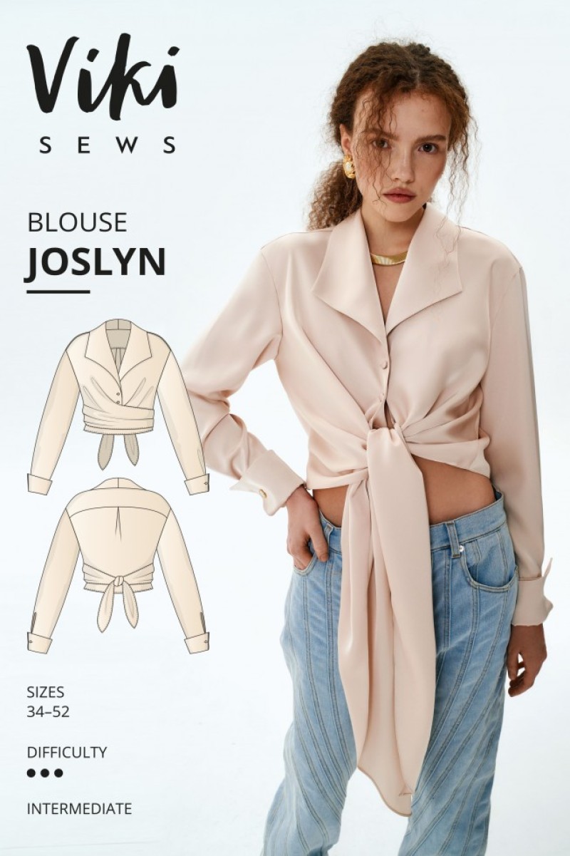 Vikisews Paper Sewing Pattern Joslyn Blouse | Minerva