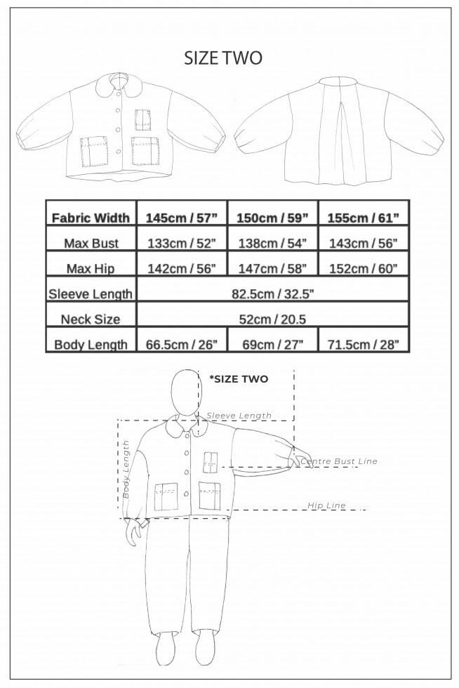 Birgitta Helmersson Sewing Pattern Zero Waste Bell Jacket (PDF