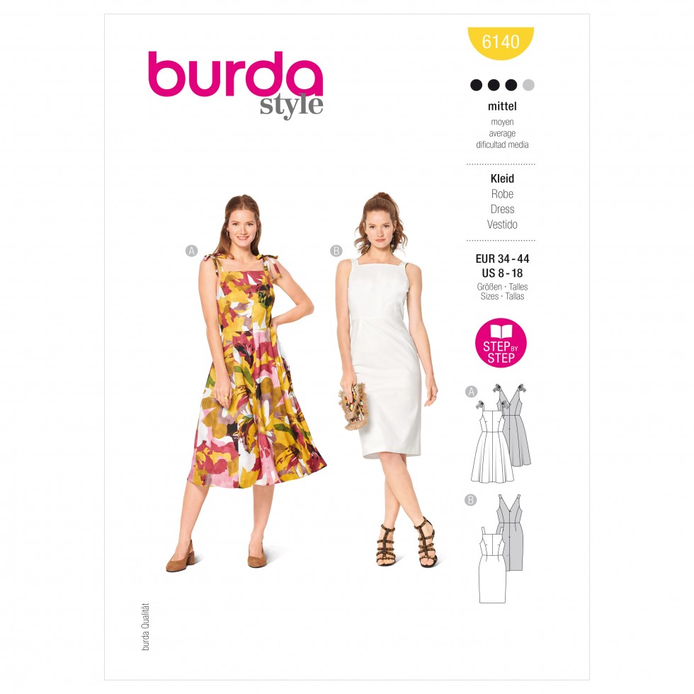 Burda Paper Sewing Pattern 6140 | Minerva