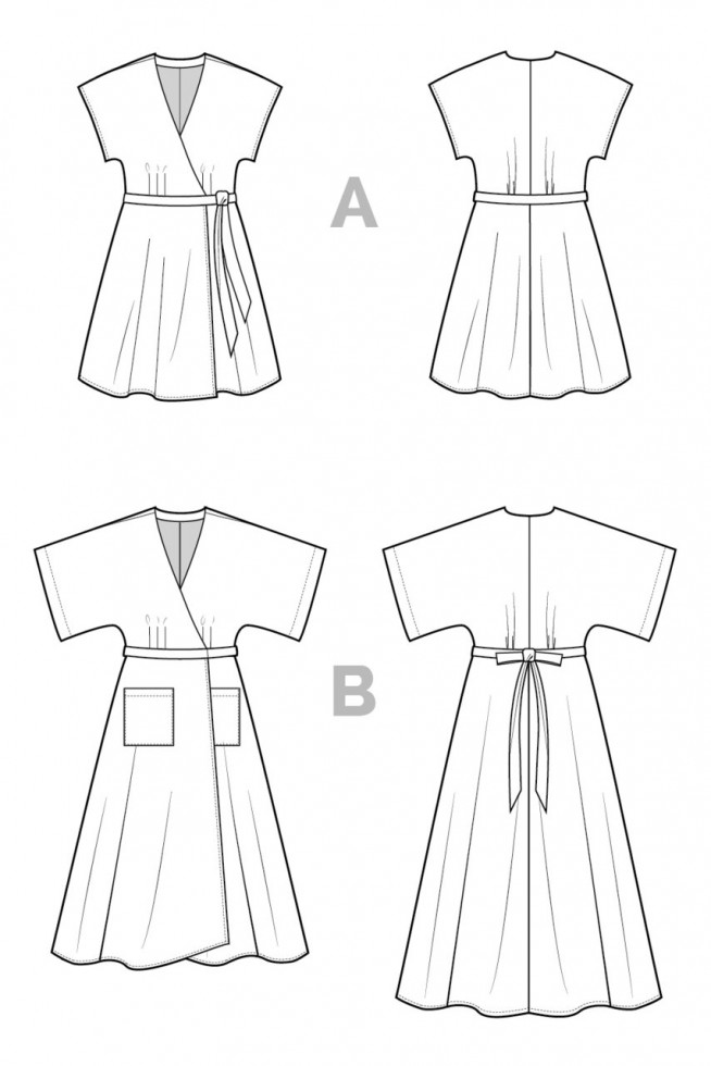 Closet Core Patterns Paper Sewing Pattern Elodie Wrap Dress