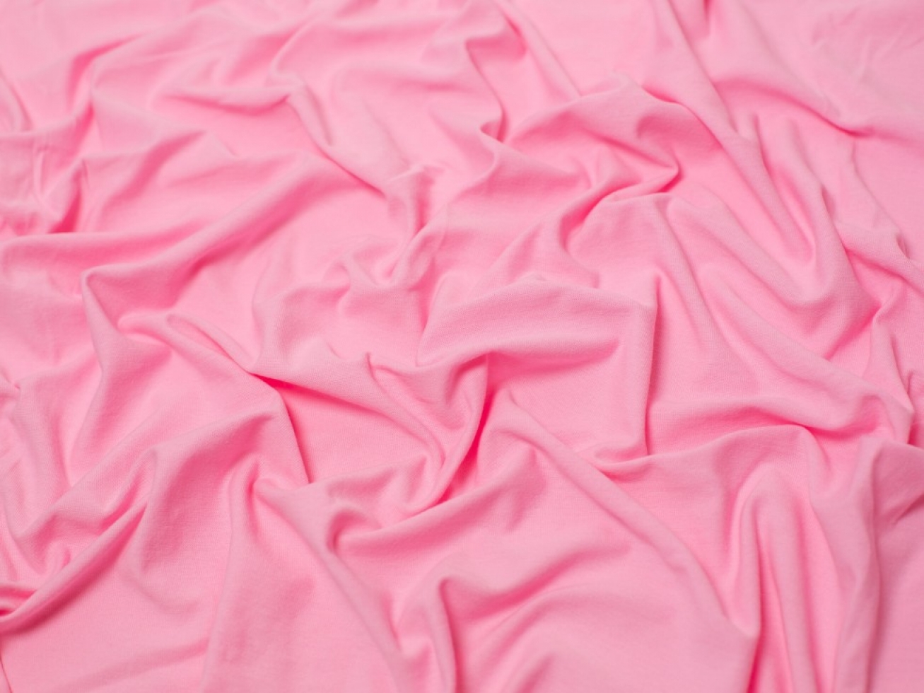 Minerva Core Range 100% Cotton Jersey Stretch Knit Fabric Pink