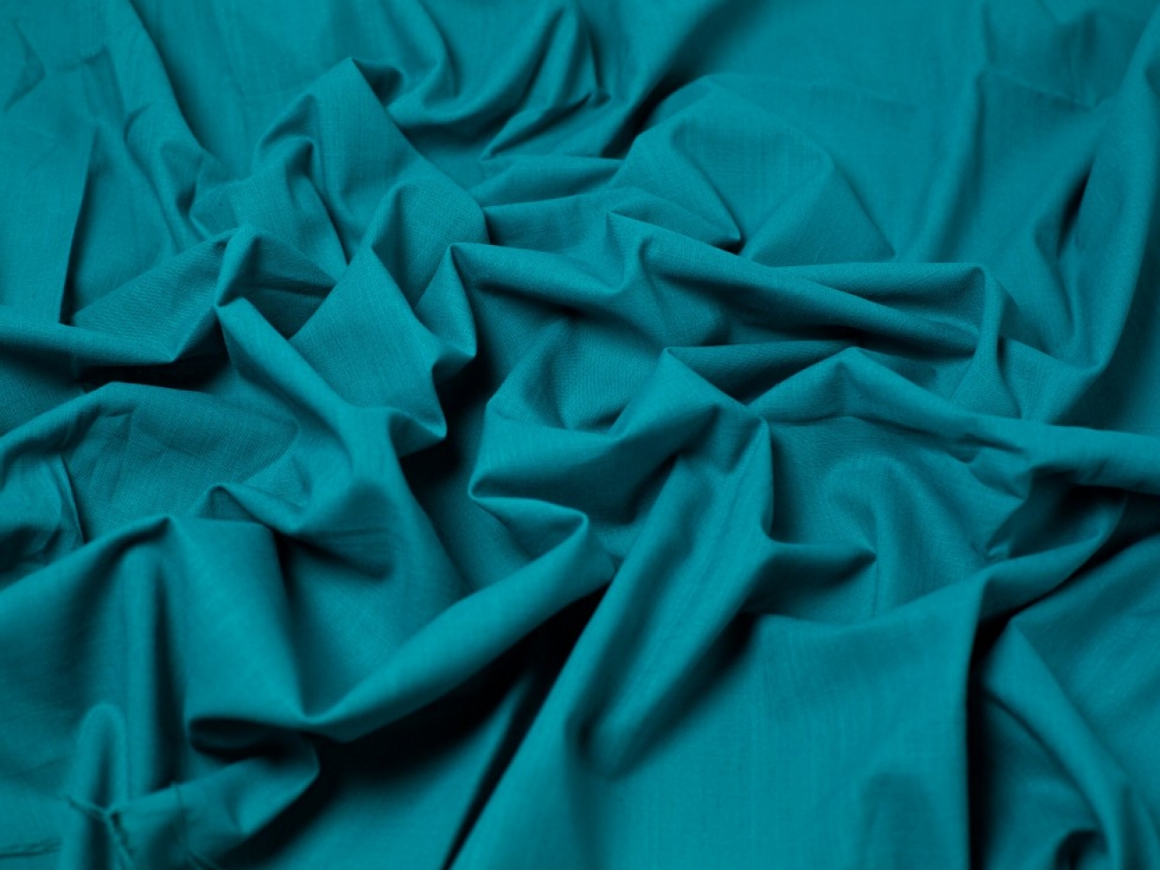 Minerva Core Range Linen Look Textured Cotton Fabric Teal