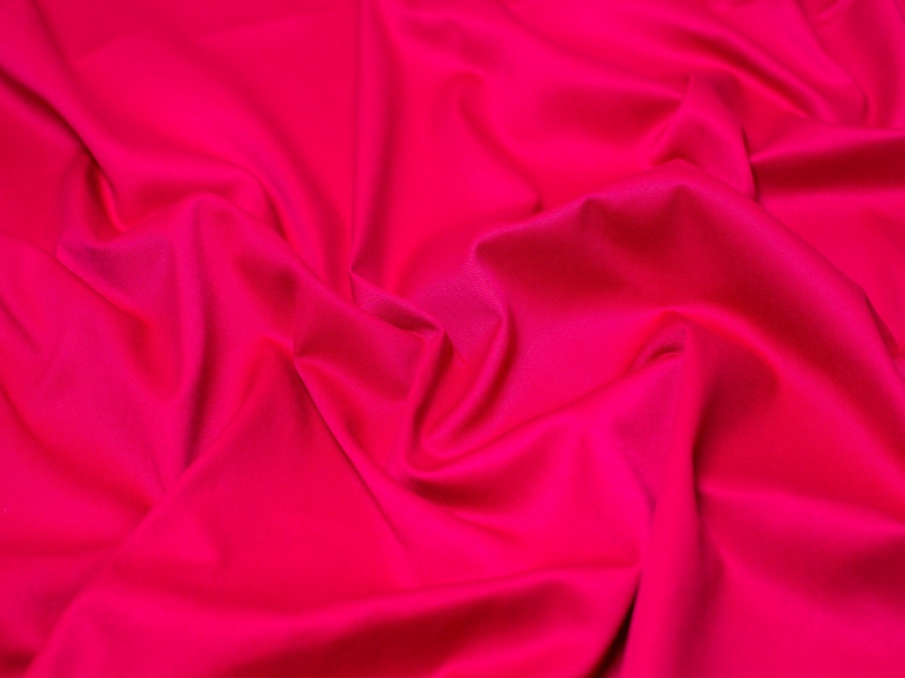 Minerva Core Range Gaberchino Polycotton Twill Fabric Cerise Pink