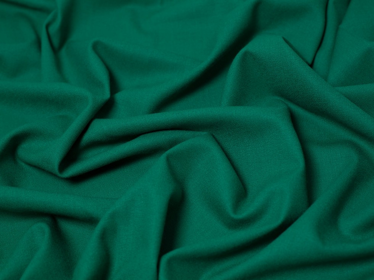 Minerva Core Range Deluxe 100% Wool Crepe Fabric Jade Green