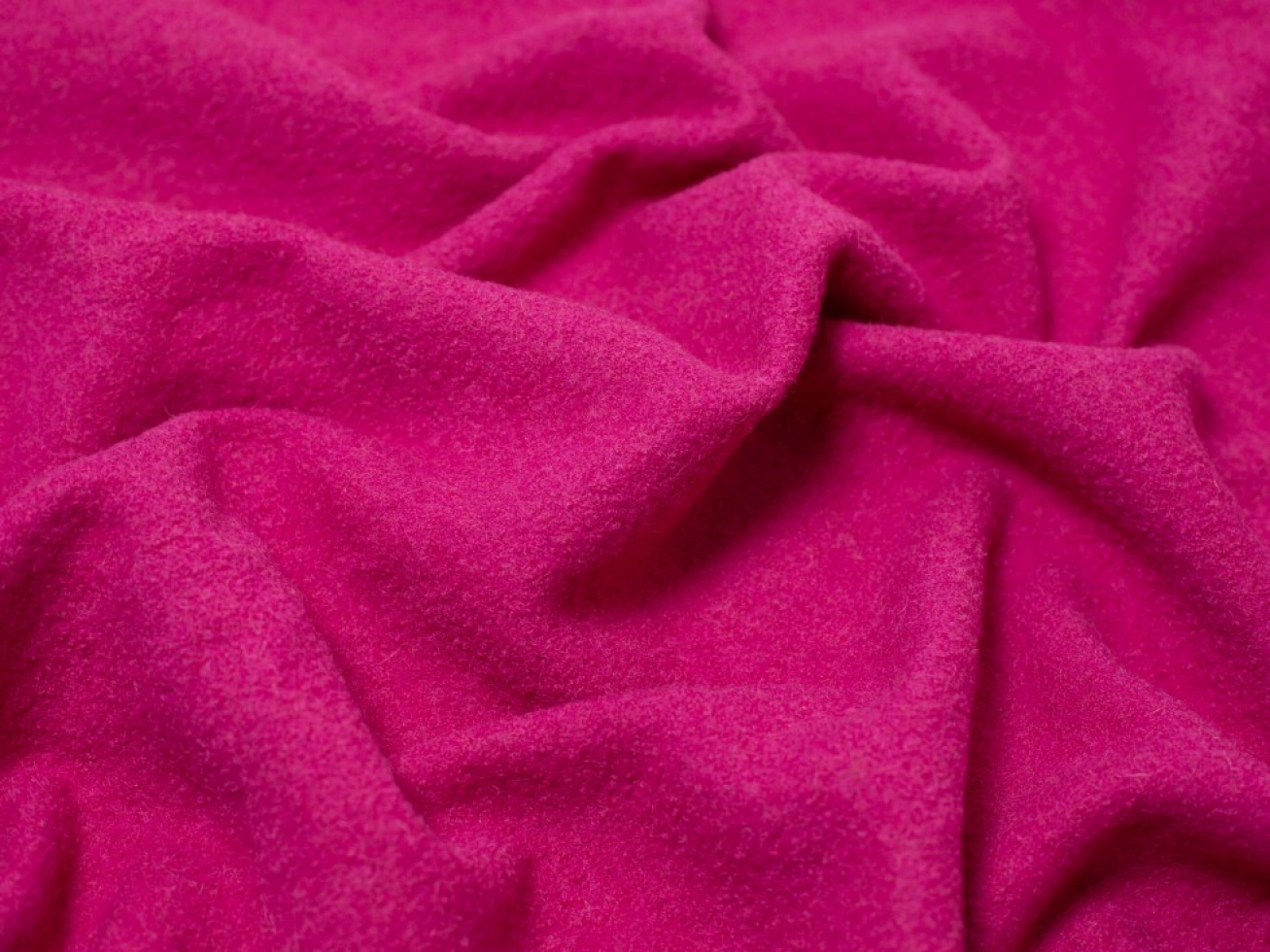 Minerva Core Range Heavy 100% Boiled Wool Coating Fabric Pink