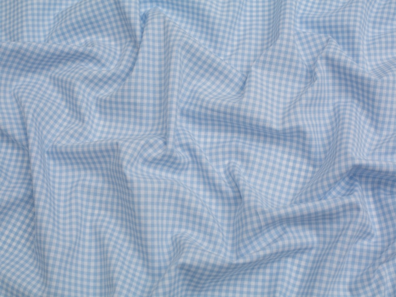 Minerva Core Range 1/8 inch Gingham Check Yarn Dyed Cotton Chambray Fabric