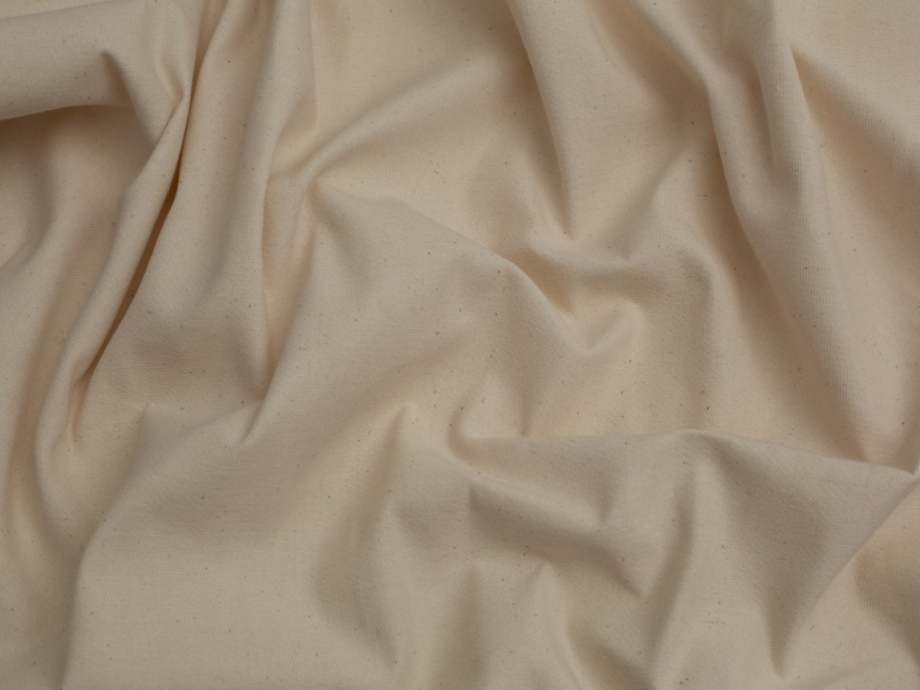 Minerva Core Range Loomstate Drill Calico Fabric Cream