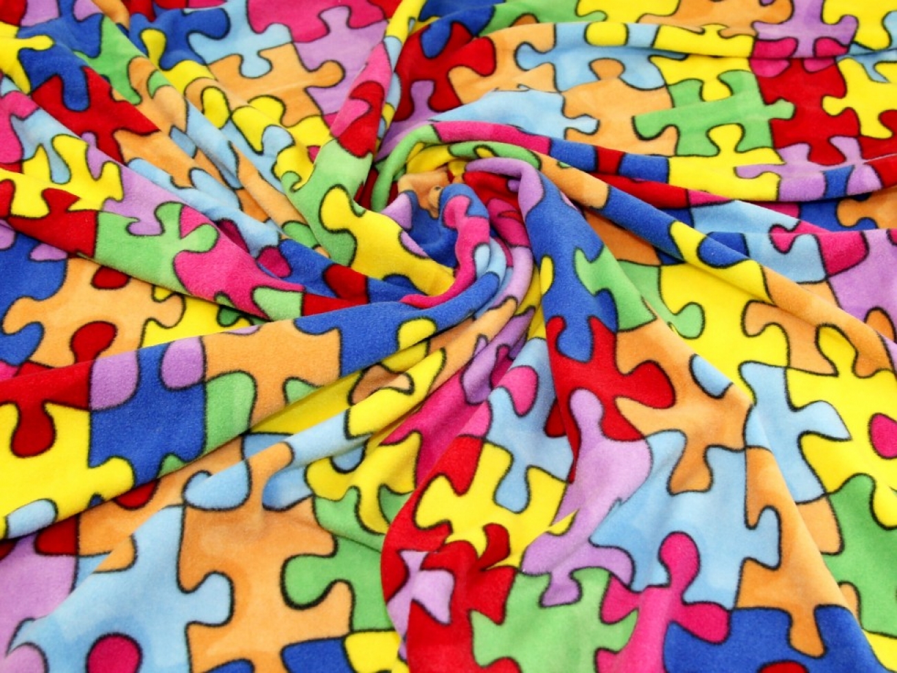 Polar Fleece Fabric Multicoloured