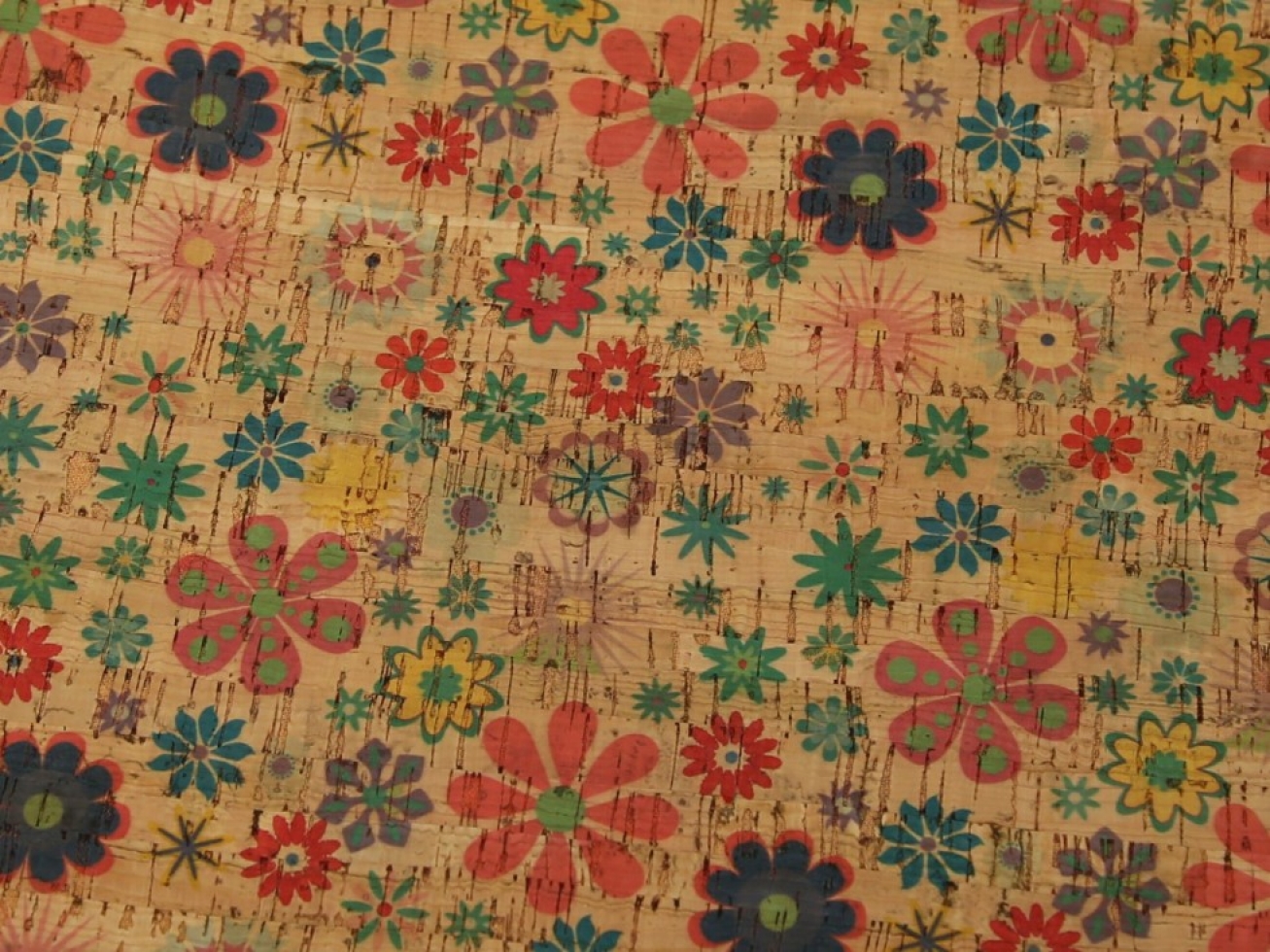 Deadstock Cork Leather Fabric Natural