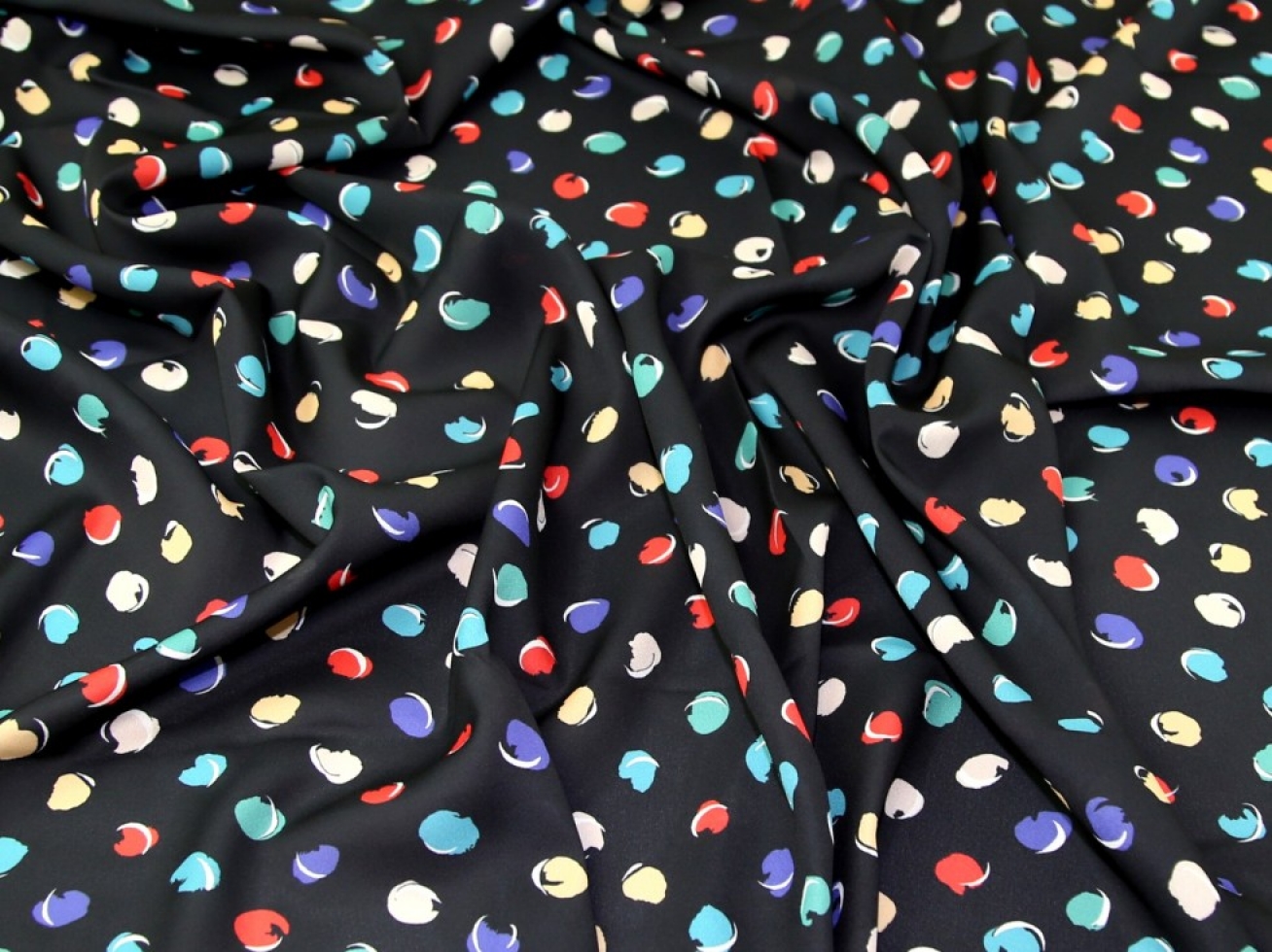 John Kaldor Liza Georgette Fabric Black