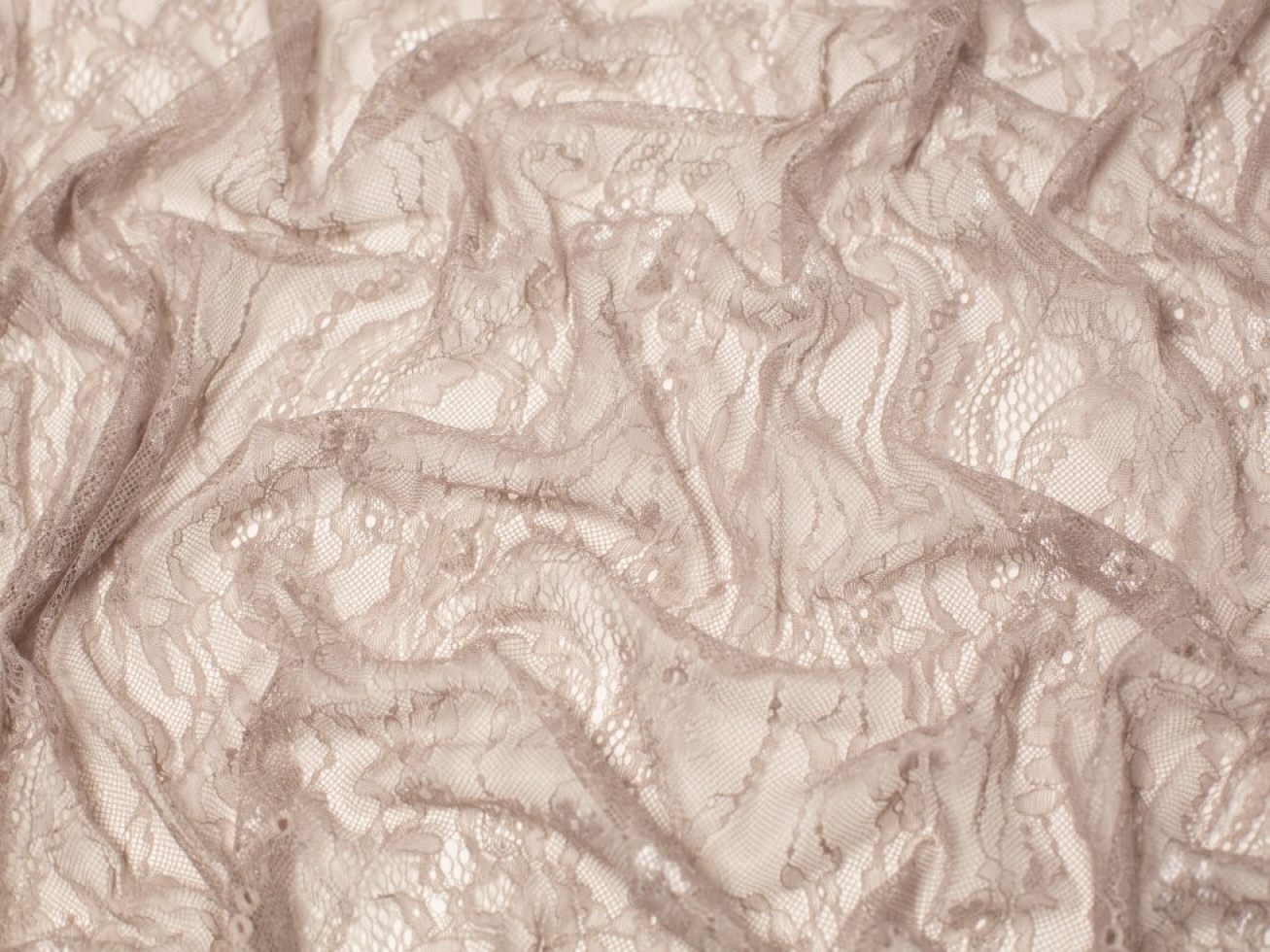 Fine Chantilly Lace Fabric Stone