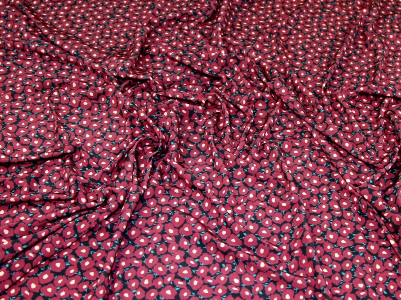 John Kaldor Portia ITY Silky Stretch Knit Fabric Plum