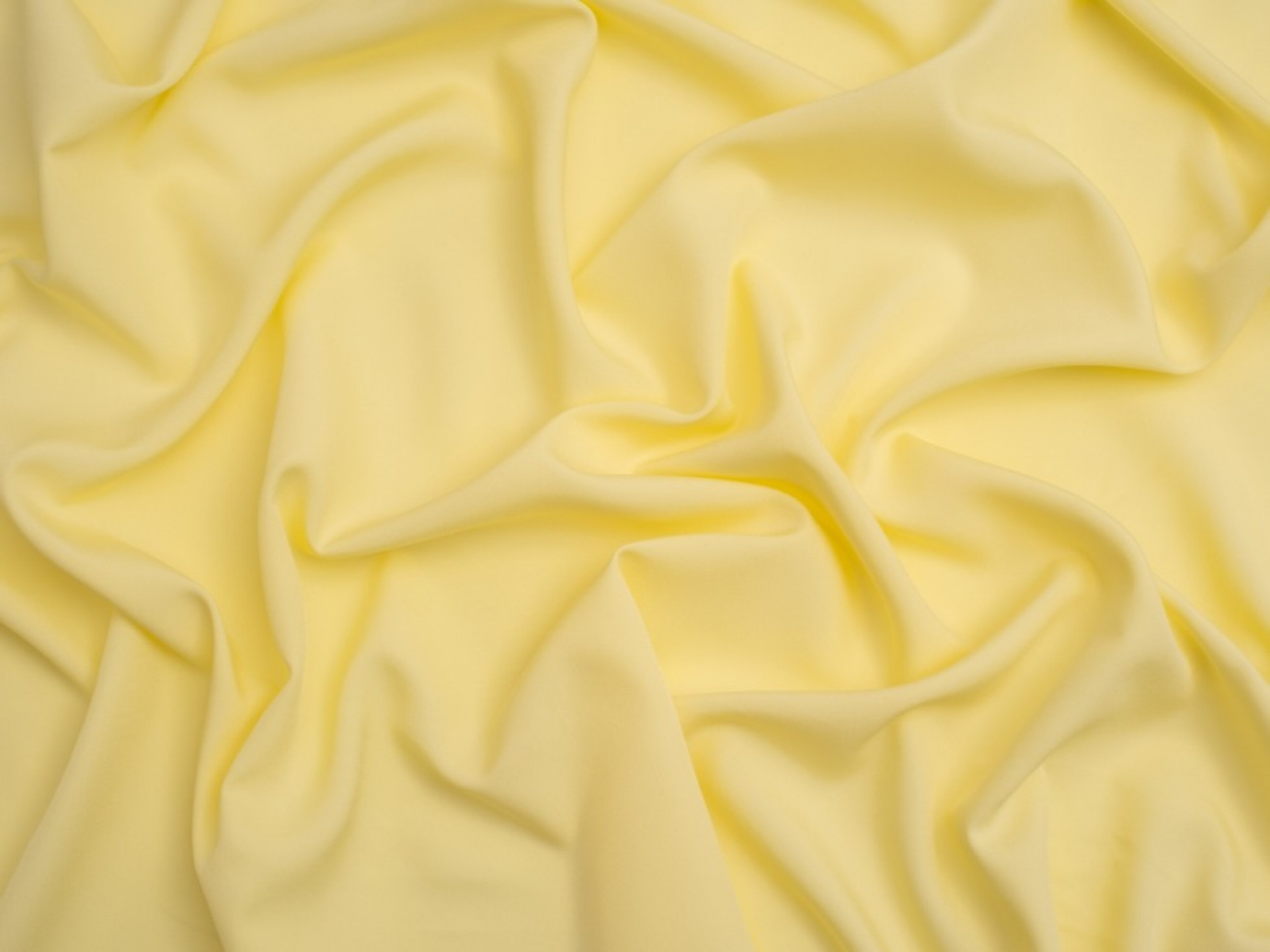 Minerva Core Range Soft Touch Crepe Fabric Lemon Yellow